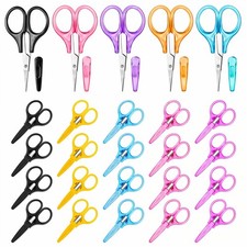 Small Scissors All Purpose 3.5" Mini Detail Craft Scissors Set Stainless Stee...