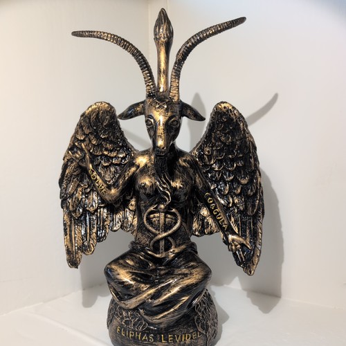 BAPHOMET Eliphas Levi Indio Prod 12" SABBATIC GOAT Statue OCCULT Mystical PAGAN