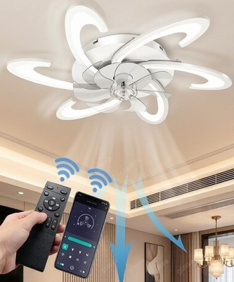Deckenventilator mit Beleuchtung LED Deckenlampe Dimmbar Fernbedienung Lüfter De