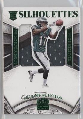 2015 Panini Crown Royale Silhouettes Green 5/5 Nelson Agholor #230 Rookie RC 0c3