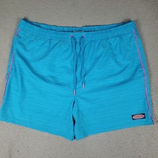 Vineyard Vines Shorts Mens 2XL Blue Striped Surf Beach Board Swim Trunks