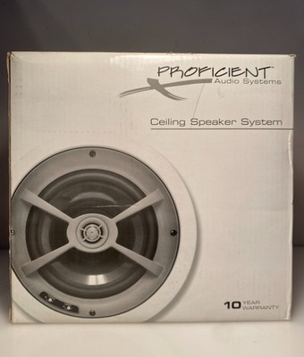 Proficient C800, 8'' 2-Way In-Ceiling High Power Speaker System, One Pair, NEW