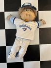 Vintage 1986 Cabbage Patch Doll Toronto Blue Jays Missing One Shoe