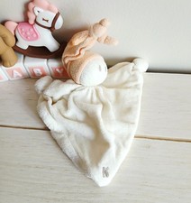 Keptin-jr keptin jr petit doudou lutin écru bonnet saumon orange clair coton bio