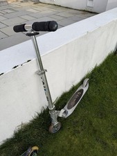 Silver Micro Scooter Two-Wheel Folding Aluminium