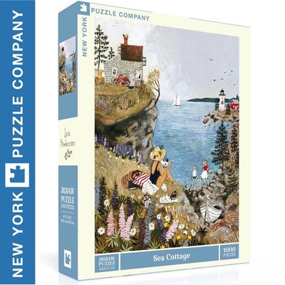Sea Cottage 1000 Teile New York Puzzle Company zufälliger Schnitt Deluxe Puzzle NPZLP2465