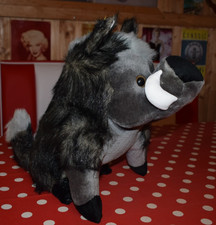 Stofftier Keiler Wildschwein Sau Schwein Wildsau 40 x 35 x 25 cm NEU CE Zeichen