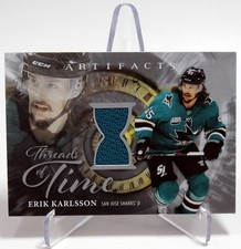 2025-26 Upper Deck Artifacts #TT-EK Erik Karlsson Threads of Time Sharks
