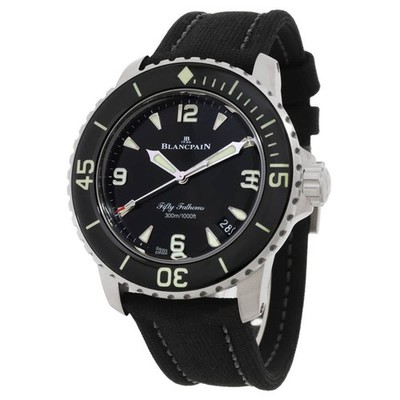 Blancpain Fifty Fathoms Automatic Black Dial Men's Watch 5010 12B30 B52A