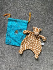 Jellycat Bashful Giraffe Soother Soft Toy Baby Comforter Cuddle Cloth