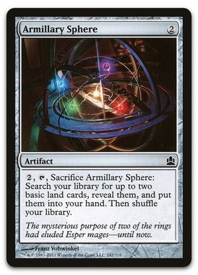 Armillary Sphere #242 (LP) Commander CMD Magic MTG