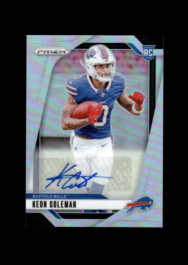 2024 Prizm: #362 Keon Coleman Silver Prizm Ref Auto RC NM-MT OR BETTER