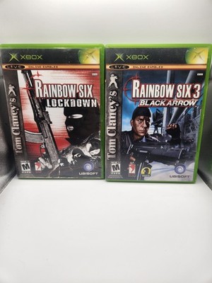 Tom Clancys Rainbow Six 3 Black Arrow & Lockdown ( Microsoft Xbox) Cib Tested 