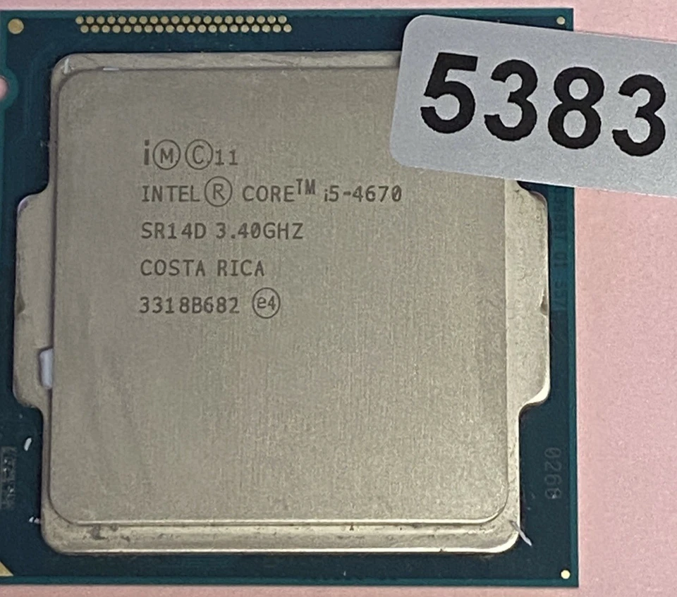 Intel Core i5-4670 SR14D 3.40GHz 6MB 4-Core LGA1150 Socket CPU Processor - Image 3 of 4