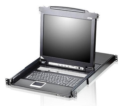 Aten W128301364 CL5708M-FR 8 Port 17 LCD KVMP Switch with French Keyboard ~E~