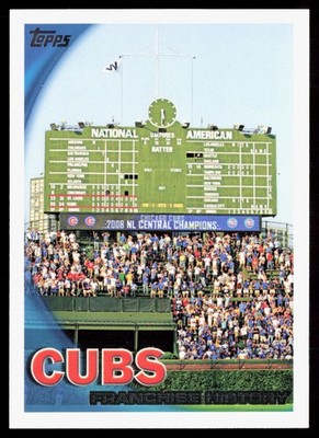 2010 Topps #511 Wrigley Field Scoreboard/Chicago Cubs Franchise QTY Available