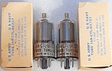 Tightly Matched Pair JAN-CTL-6K7GT Tung-Sol NOS Vacuum Tubes A, TV-7D Tested