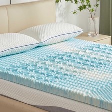 2 Inch Mattress Topper 5-Zone Memory Foam Mattress Topper Pressure Soft Mattr...