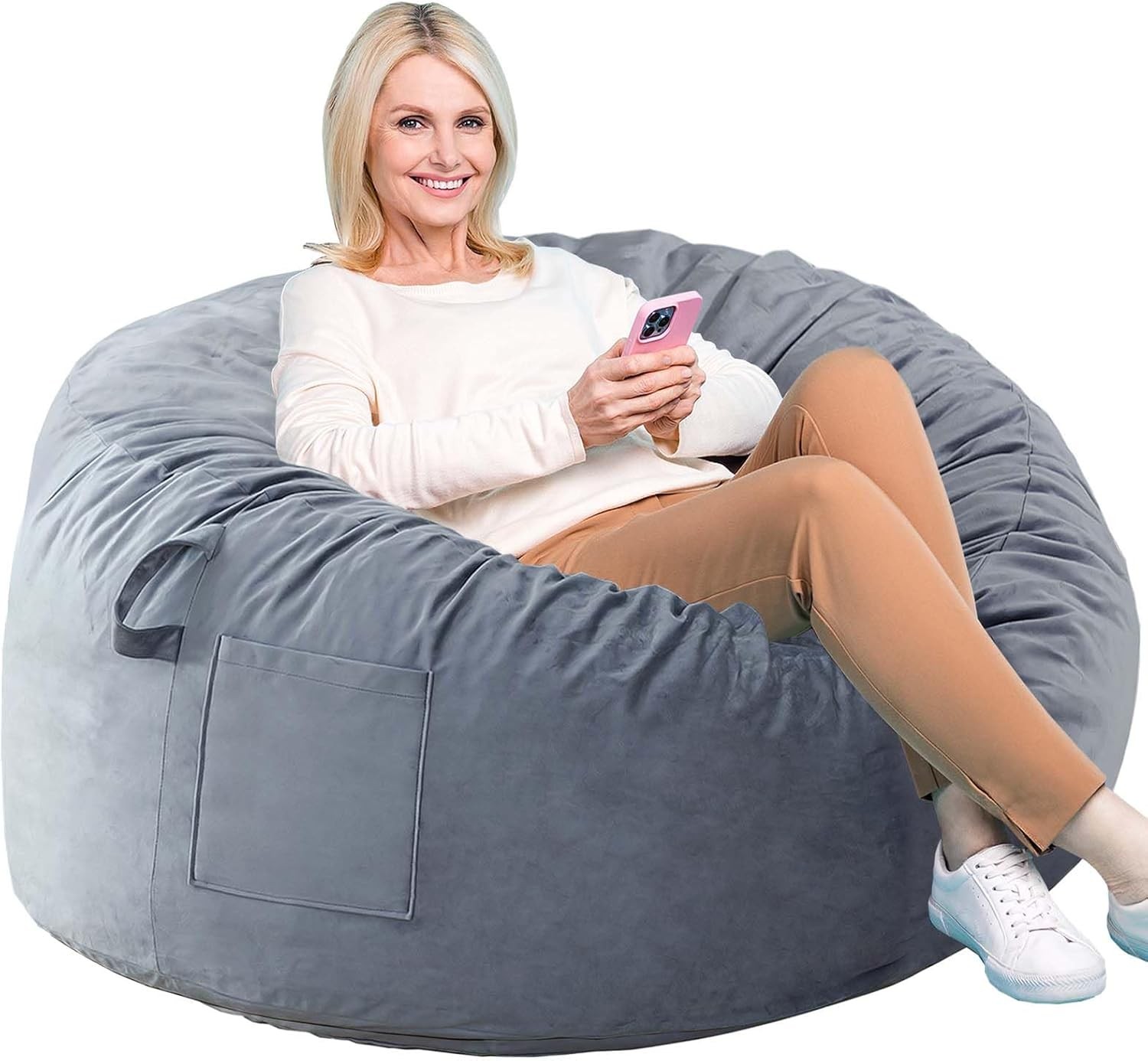 Bean Bag Chairs, Memory Foam Stuffing Bean Bag Chair for Adu