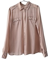 Gerard Darel Pink Long sleeve 100 silk blouse FR 46/ L 
