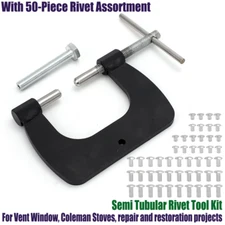 Semi Tubular Rivet Tool For 1/8" Semitubular Rivets Fixt Dies,Vent Window Fixed