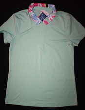TOMMY BAHAMA Women's Active Tropical Collar 1/4 Zip Polo Shirt NWT Size: SMALL