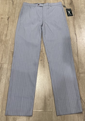 New Lauren Ralph Lauren Light Blue Norton Striped Men's Casual Pants 33x34 - Picture 4 of 10