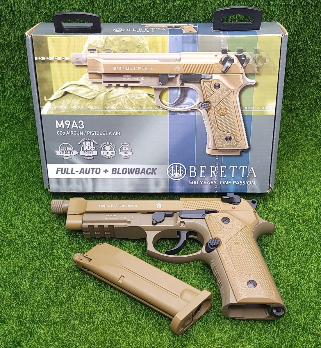 Umarex Beretta M9A3 Full Auto .177 Co2 Air Pistol (2253024) for