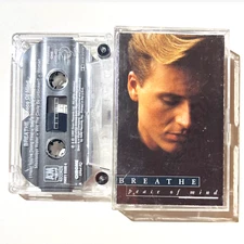 Breathe- Peace of Mind (Cassette Tape) 1990 A&M Records New Wave Pop Tested