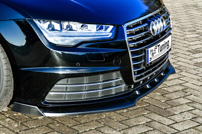 Sonderaktion Frontspoiler Cuplippe mit Wings aus ABS für Audi A7 C7 4G Facelift
