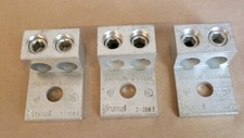 Lot Of 3 Brumall 2-350T Aluminum Mechanical Lugs 350MCM-6