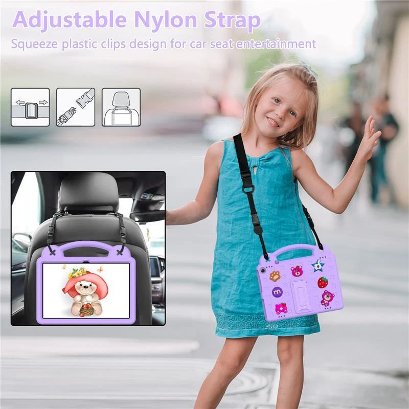 Kid Case Fr Amazon Fire HD 10 Plus 13th 11th Shockproof Handle Stand Strap Cover - Image 3 of 4