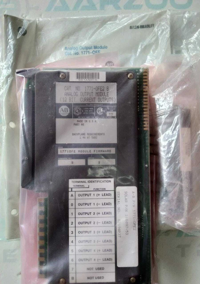 Allen-Bradley 1771-OFE2/B Analog Output Module NEW NO BOX - Image 3 of 4