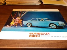 1960s Sunbeam Minx 1600 Deluxe Sedan Sales Brochure 