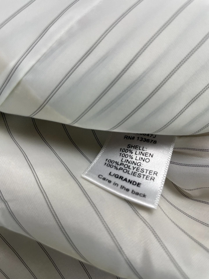 Abrigo Blazer Love Tree Para Mujer Talla Grande Crema Un Botón Cierre Bolsillos Foto 4 de 4