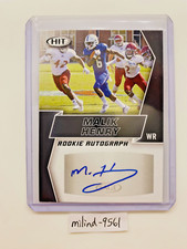 2019 Sage Malik Henry Autograph Black, CFL Stampeders Georgia Southern