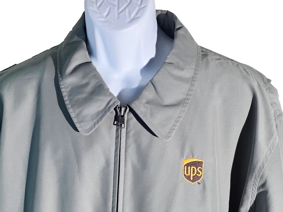 LANDS END Men's Long Sleeve Full Zip UPS Jacket Green XL - Image 2 of 4