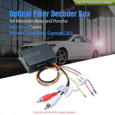 Optical Fiber Decoder Box Autoradio LWL für Mercedes/Boxster/Porsche Cayenne