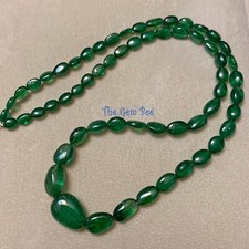 105 carat Tsavorite Green Garnet Freeform Nugget Beads 18 inch strand