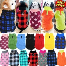 Small Pet Dog Warm Fleece Vest Clothes Coat Puppy Shirt Sweater Winter Apparel