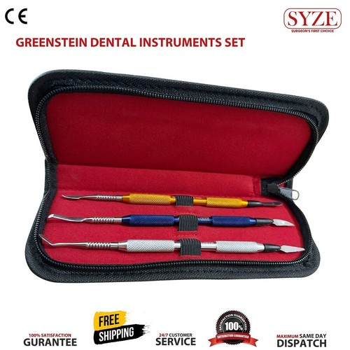 Juego de 3 piezas de instrumentos de doble extremo para escultura de cera dental Greenstein - Imagen 2 de 3