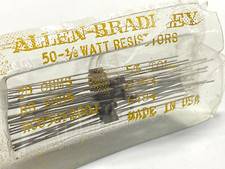 10pcs Allen-Bradley RC05 20R 1/8W 0.125W 5% Carbon Composition Resistor, RCR05