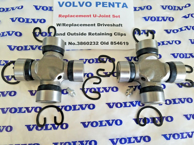 Volvo Penta Driveshaft U-Joint Set SP-A SP-C DP-A DP-C DP-D DP-E RO