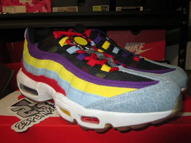 NIKE AIR MAX 95 SP PSYCHIC BLUE CHROME YELLOW DENIM MULTICOLOR CK5669 400 | eBay Nike Air Max 95 Sp Psychic Blue Chrome Yellow Denim Multicolor Ck5669 400 | Ebay
