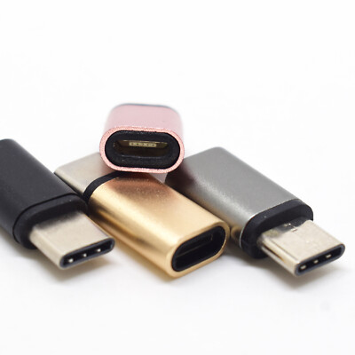 10pcs Type-C USB-C Male To Micro-B USB Female Aluminum Converter Charger Adapter
