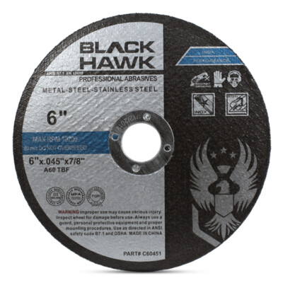100 Pack 6''x.045''x7/8'' Cut off Wheel - Metal & Stainless Steel Cutting Discs