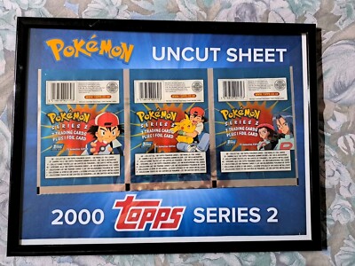Uncut Sheet Serie 2 Topps Italiano Artset 2000 pokemon Rarissimo 