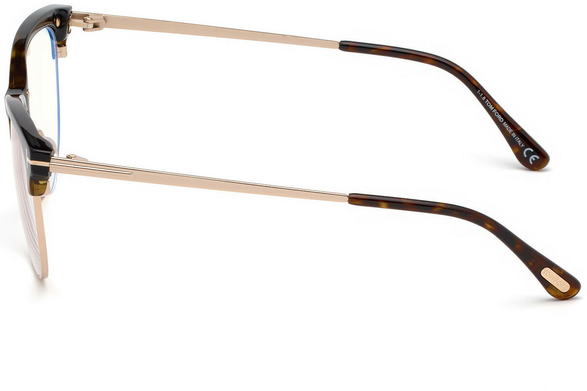 TOM FORD TF5546-B 052 GOLD HAVANA EYEGLASSES w BLUE BLOCK 