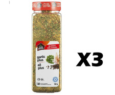 3x CLUB HOUSE Blends Garlic Plus One Step Seasoning 20.5oz / 580g FRESH CANADA