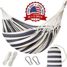 Hamaca doble con correas para  rboles para patio patio trasero porche exterior
